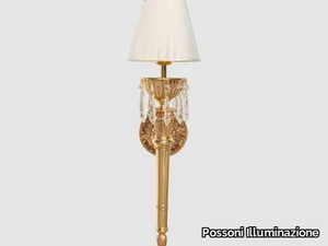 ODETTE 385/A1-P-SH - LED wall lamp with fixed arm with crystals _ Possoni Illuminazione