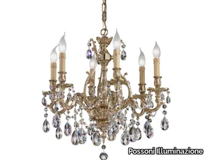 VERSAILLES 093/6-SH/G - French Gold chandelier with Schoeler Crystals _ Possoni Illuminazione