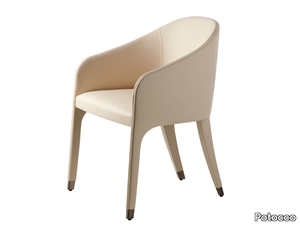 MIURA 776/P - Eco-leather easy chair with armrests _ Potocco