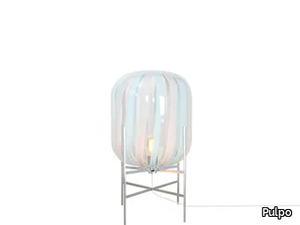 ODA STRIPES - Blown glass floor lamp _ Pulpo