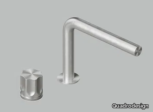 MODO 17 07T - Stainless steel washbasin mixer _ Quadrodesign