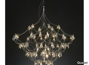 CRYSTAL GALAXY - Nickel pendant lamp with Asfour Crystals _ Quasar