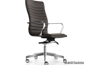 ICE - Height-adjustable executive chair with 5-spoke base with armrests _ Quinti Sedute