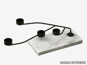 REEF - Carrara marble candlestick _ RADAR INTERIOR