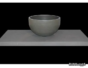 PUNTI - Single natural stone washbasin countertop _ RAMA 1956