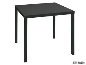 DORIO - Square stackable galvanized steel garden table _ RD Italia