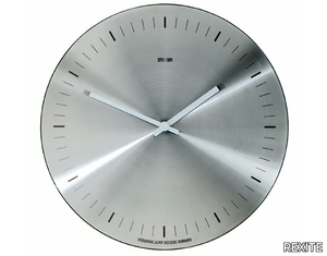 ORARIO - Wall-mounted brushed steel clock _ REXITE