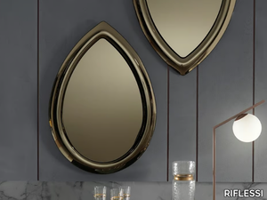 PETALO - Wall-mounted framed mirror _ RIFLESSI