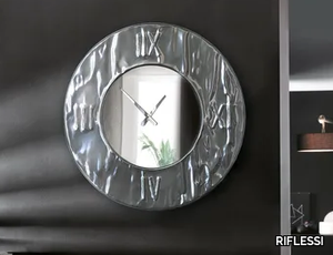 MITO - Wall-mounted aluminium clock _ RIFLESSI