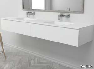 REFRESH - Double wall-mounted vanity unit _ RILUXA