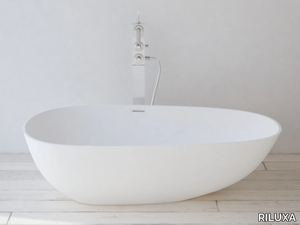 TOULOUSE - Oval Solid Surface bathtub _ RILUXA