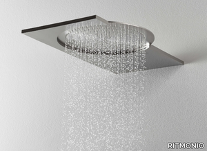 DOT316 - Wall-mounted 2-spray stainless steel overhead shower _ RITMONIO