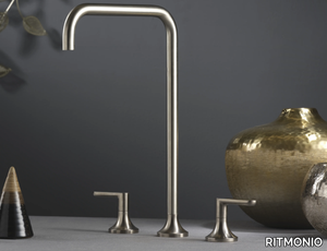 DIAMETRO35 ELEGANCE - 3 hole countertop washbasin tap with flow limiter _ RITMONIO