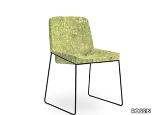 TONIC METAL - Sled base fabric chair _ ROSSIN