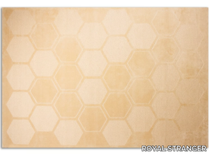 HONEYCOMB - Rectangular wool and silk rug with geometric shapes _ ROYAL STRANGER