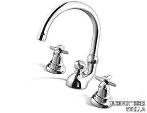 ITALICA 3225 - 3 hole washbasin tap with adjustable spout _ RUBINETTERIE STELLA