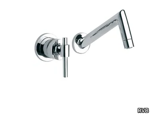 DYNAMIC - 2 hole wall-mounted single handle washbasin mixer _ RVB