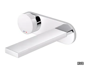 TUNE - 2 hole wall-mounted washbasin mixer with plate _ RVB