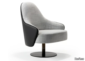 LUDWIG - Swivel armchair with armrests _ Reflex