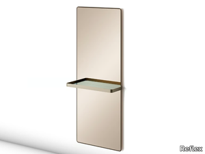 SHELF - Rectangular mirror with shelf _ Reflex