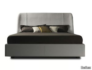 SWAN - Leather storage bed _ Reflex