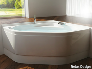 CAMELIA - Hydromassage corner acrylic bathtub _ Relax Design