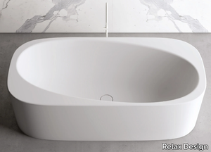 META TUB - Freestanding oval Luxolid® bathtub _ Relax Design