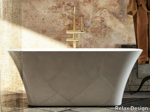 SVASE - Freestanding rectangular Luxolid® bathtub _ Relax Design