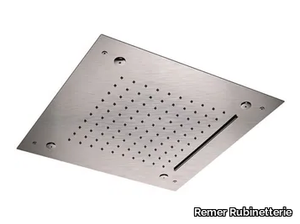 INOX DESIGN - Ceiling mounted 3-spray stainless steel overhead shower _ Remer Rubinetterie