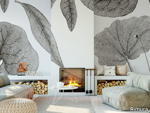 GIANT LEAVES - Panoramic wallpaper with floral pattern _ Rimura