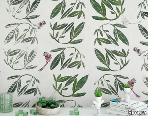 LEAVES - Panoramic wallpaper with floral pattern _ Rimura