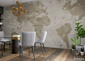 WORLDMAP - Panoramic wallpaper with map _ Rimura