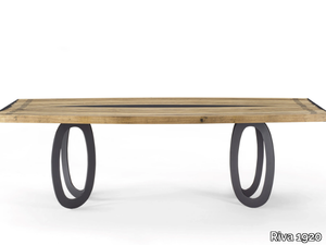 HYPNOTIC - Wooden and iron dining table _ Riva 1920