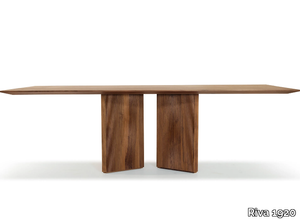 REVO TABLE - Rectangular solid wood table _ Riva 1920