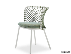 CHARME - Garden chair woven with polyester rope _ Roberti