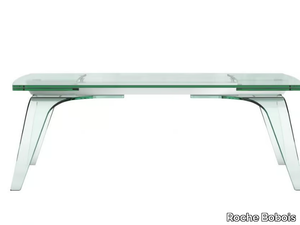 AGAPE - Extending tempered glass table _ Roche Bobois