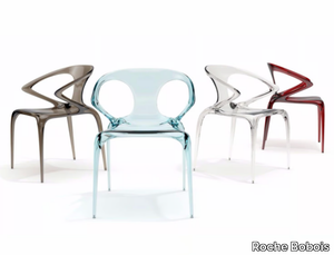 AVA - Stackable chair with armrests _ Roche Bobois