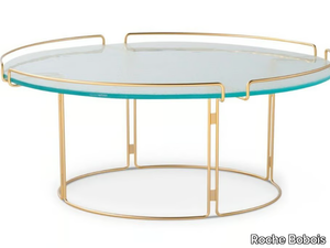 BIJOU - Round glass coffee table _ Roche Bobois