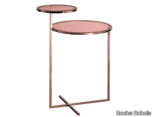 MAJORDOME - Round steel coffee table _ Roche Bobois