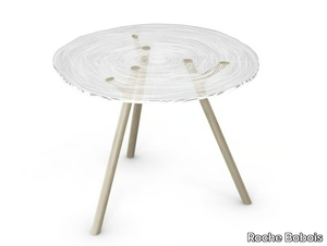 PLEXIWOOD - Round Altuglas® dining table _ Roche Bobois