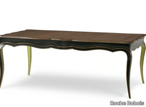 VOLUTES - Extending rectangular cherry wood table _ Roche Bobois