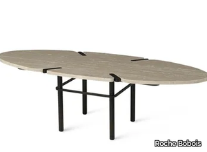 PASEO - Oval marble coffee table _ Roche Bobois