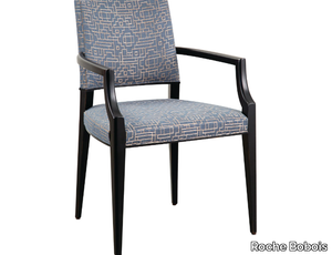 MONCEAU - Upholstered fabric chair with armrests _ Roche Bobois