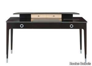 MONCEAU - Rectangular cherry wood writing desk with drawers _ Roche Bobois