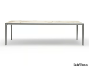 ROLF BENZ 250 YOKO - Rectangular garden table with Calacatta marble _ Rolf Benz