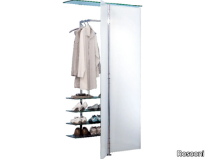 ALBATROS 7 - Glass and steel coat rack _ Rosconi