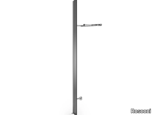 ALBA 2 - Wall-mounted glass and steel coat rack _ Rosconi