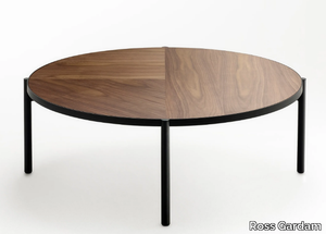 NOON - Low round wooden coffee table _ Ross Gardam