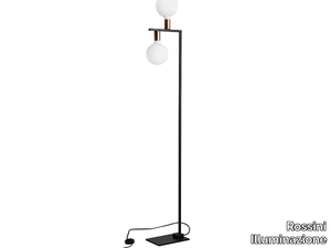 TWIN - Metal floor lamp with dimmer _ Rossini Illuminazione