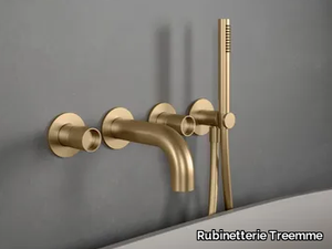 WATERTUBE - Recessed single handle steel bathtub mixer _ Rubinetterie Treemme